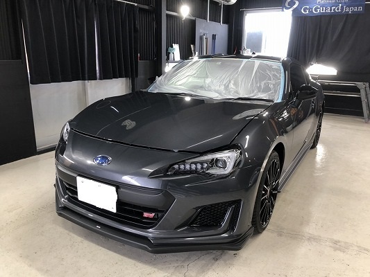 スバル　BRZ　ガラスコーティング施工