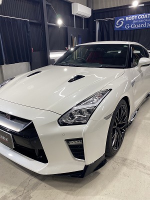 愛媛県よりご来店です。　ニッサン35 ＧＴ-Ｒ ガラスコーティング施工完成