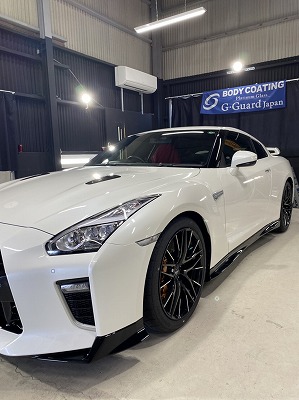 愛媛県よりご来店です。　ニッサン35 ＧＴ-Ｒ ガラスコーティング施工完成