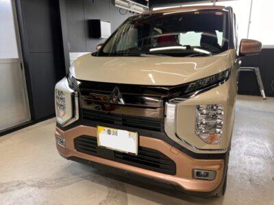 三菱新車 ekクロスEV B5AW カーコーティング ｶｰｹｱｸﾞﾗﾝﾂｺｰﾃｨﾝｸﾞ香川　