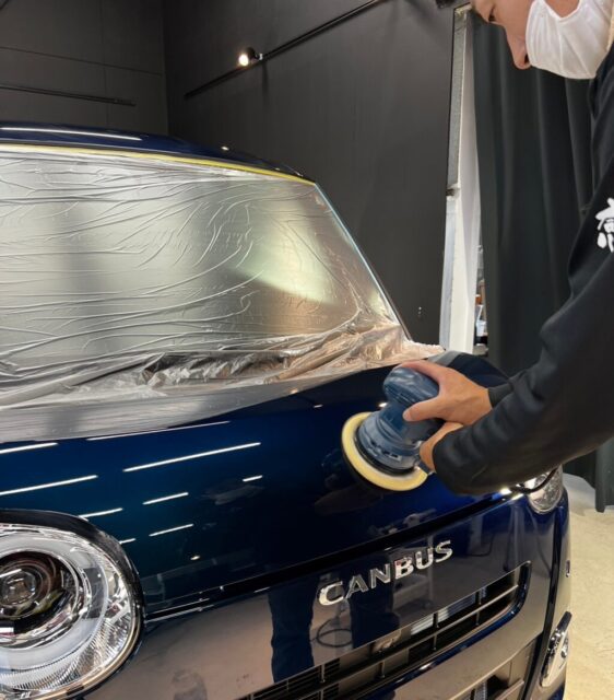 ｷｬﾝﾊﾞｽ新車ﾎﾞﾃﾞｨ研磨