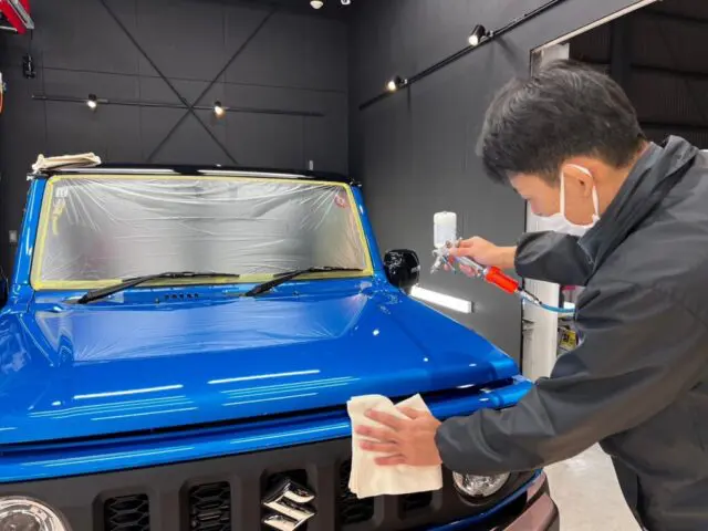 愛媛県新居浜市　ジムニーシエラ ガラスコーティング施工
