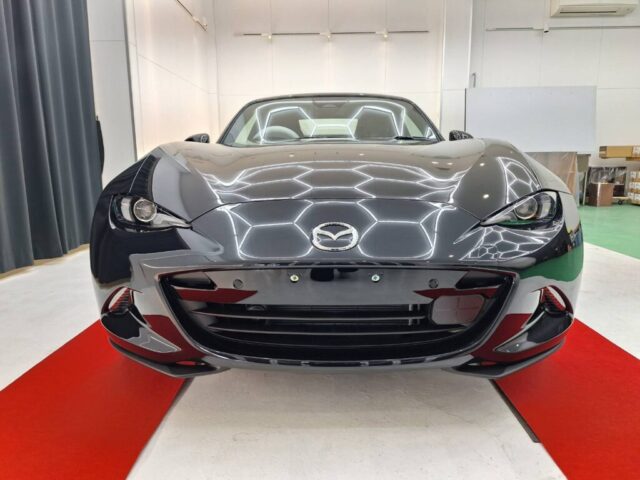 マツダロードスターにセラミックコーティングsystemXCrystalSS・プロテクションフィルム・ガラス撥水コートを施工