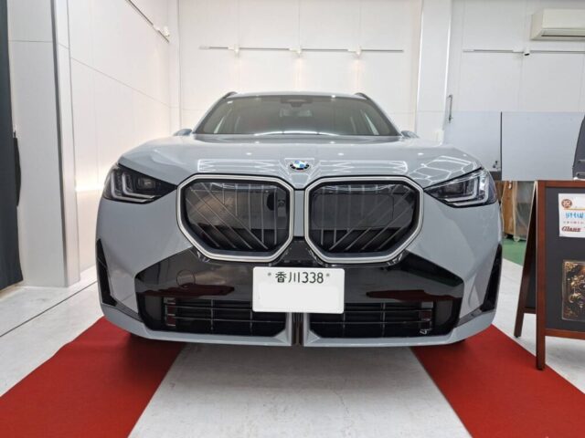 香川県観音寺市よりご来店！BMW X3にセラミックコーティングPro+＆フロントガラス遮熱フィルム施工